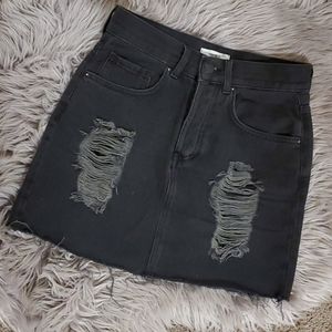 F21 Black Mini Skirt
